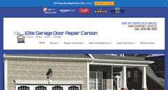 Desktop Screenshot of garagedoorrepaircarson.info