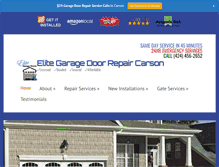 Tablet Screenshot of garagedoorrepaircarson.info